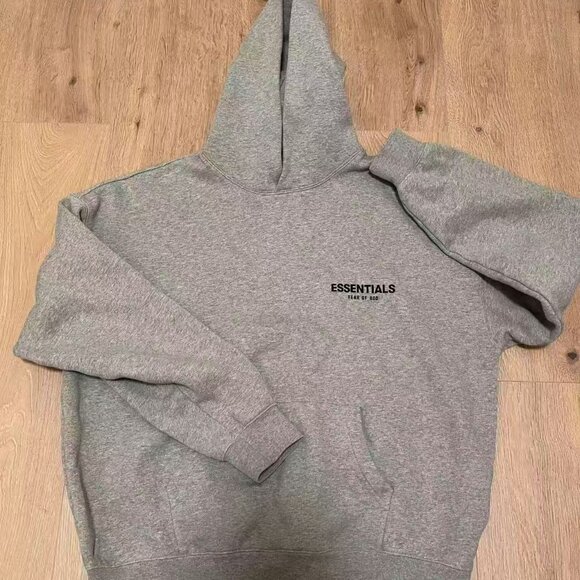Fear of God Essentials Hoodie Dark Oatmeal Relaxed Silhouette - Picture 3 of 5